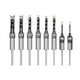 thumbnail image 1 of 8Pcs Woodworking Square Hole Drill Bits,Wood Mortising Chisel,Square Hole Mortising Chisel Drill Bit for Mortising, 1 of 5