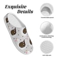 thumbnail image 5 of Wukai Cute Swan Print Women's Indoor Bedroom Slipper Slip On Shoes, Unisex House Shoes with Anti-Skid Sole for Men, Gift for Women Men-35/36, 5 of 7