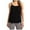 Black, variant on Tank Tops for Women Shelf Bra Camisoles Adjustable Spaghetti Strap Tank Tops Basic Layer Casual Summer Shirt Bullseye Top Chirpy Top T Shirts Printing Deep V