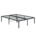 thumbnail image 6 of 16" High Full Size Bed Frame, Heavy Duty Metal Bed Frame, Quick Assembly Mattress Foundation with Steel Slat Support, No Box Spring Needed, Noise Free, Black, 6 of 8
