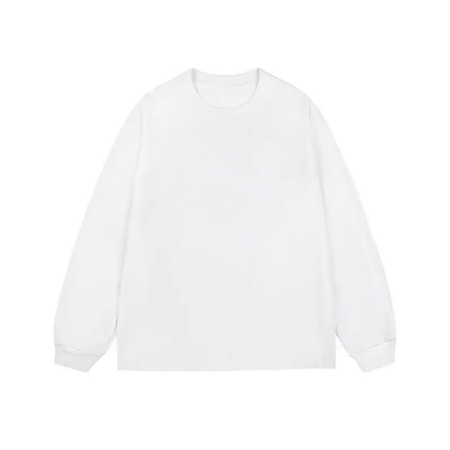 Blusas y camisas de manga larga con cuello redondo para hombre, informales, lisas, empalmadas, de manga larga, de alta elasticidad, que mantienen el calor, top de algodón para hombre