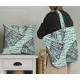 thumbnail image 5 of Soimoi Tissu de Crêpe de polyester Vert Texte & Monuments Architectural Tissu Imprimé 1 Yard 52 Inch Wide, 5 of 5
