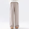 thumbnail image 6 of JFOPQVSM Girl's Baggy Sweatpants Lightweight Straight Leg Athletic Pants with Pockets (3-14Y), 6 of 7