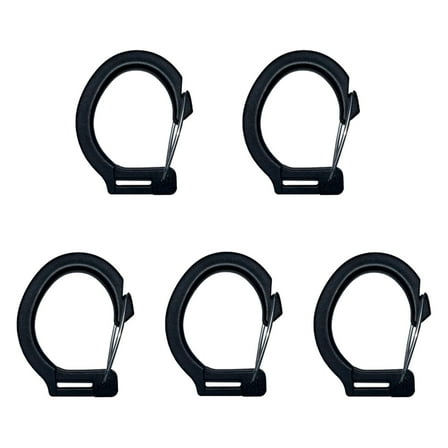 UNTERING 5Pcs Outdoor Camping Tent Hooks Buckle Caravans Awning Tent Hanger Buckles Hanging Lanyard Clips Hooks