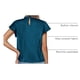 thumbnail image 4 of Blusa de Mujer PRETTYGARDEN Satín con Volantes y Manga Corta XXL, 4 of 6