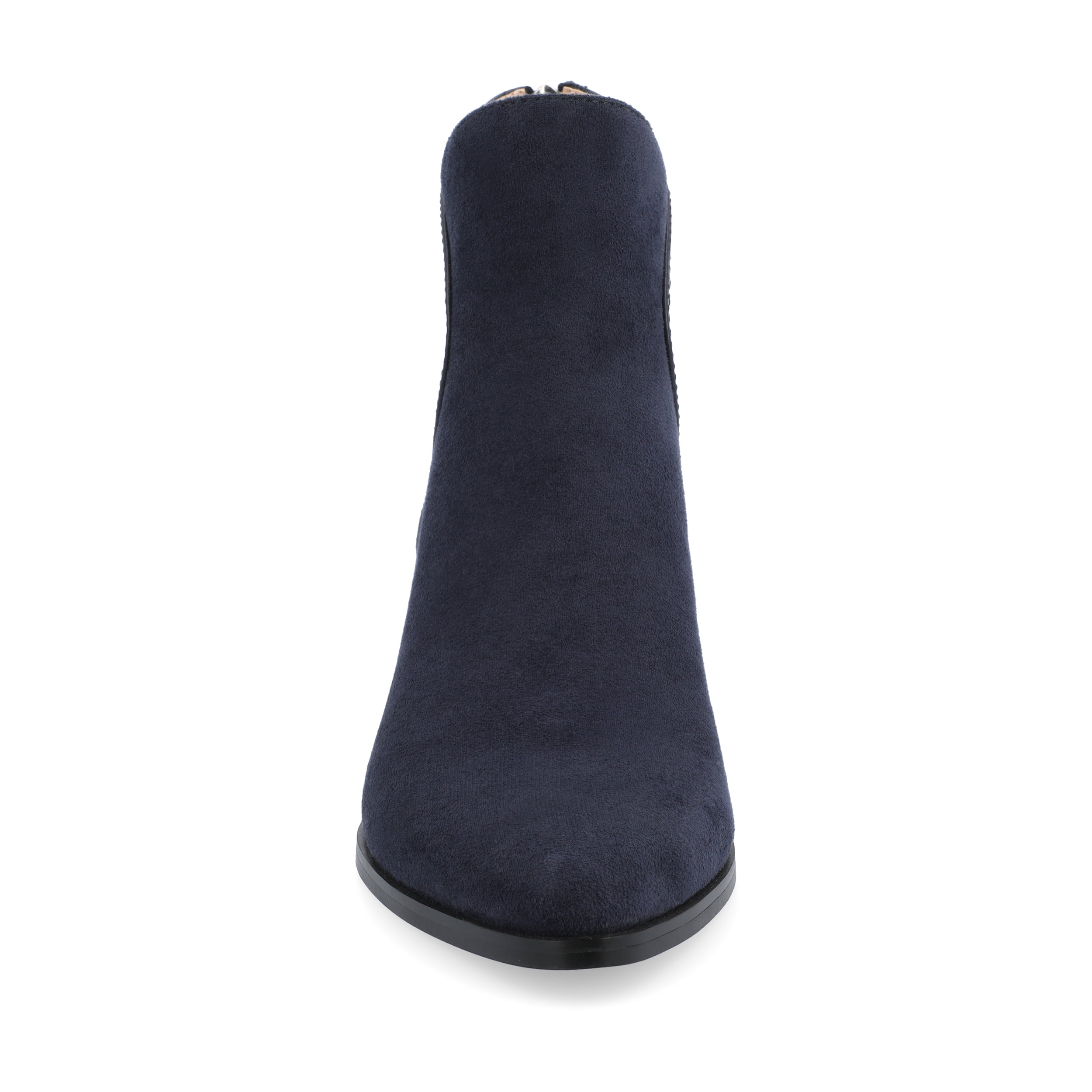 Journee Womens Consuello Two Tone Pointed Toe Booties, Widths Available