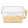 thumbnail image 4 of LEEYNEER Bread Bin Sealed Box Fresh Keep Bread Box Bread Box with Lid 25.5x16cm Yellow, 4 of 8