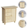 thumbnail image 5 of HERFIER Miniature Wooden Bookshelf Cabinet 1:12 Scale Furniture Accessories, 5 of 8