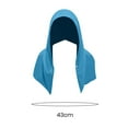 thumbnail image 6 of NIBOLOG Quick Dry Cooling Hoodie Towel Solid Color UV Protection Breathable Sweat Absorbent Sports Running Hood Towel, 6 of 8