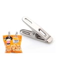 thumbnail image 3 of unbranded 4Ud Clips Para Sellar Y Sujetar Ropa En Acero Resistente Plata, 3 of 8