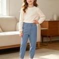 thumbnail image 2 of Maean Little Girls Thermal Leggings Toddler Kids Fall Winter Warm Comfy Bottoms Soft Stretchy Legging, 2 of 7