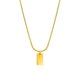 thumbnail image 1 of Ruifaya Collar de acero inoxidable Collares Plata Cubo Dorado Ladrillo Q7 Colgante Lote ¡CALIENTE!, 1 of 6