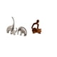 thumbnail image 5 of Estatua de , figuras de de cerámica, decoración, figura de pensador abstracto, figura humana, material de resina coleccionable, adecu, 5 of 8