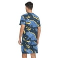 thumbnail image 2 of joogoo Men's Pajama Set Crocodile Cartoon V-Neck Pj Shorts Set 2 Piece Loungewear Sleepwear XL, 2 of 7
