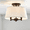 Black, variant on (2 pack) Better Homes & Gardens 2-Light Flush Mount Satin Nickel with Bulbs