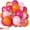 Pink Orange, variant on 60 Count Burgundy Maroon Gold Beige White Latex & Metallic Balloons for Birthday Baby Shower Wedding Bachelorette Graduation Party Decorations