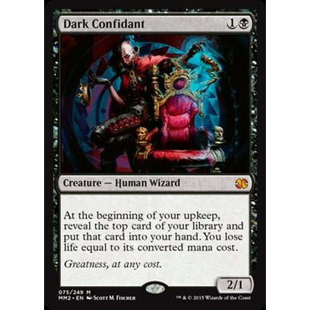 - Dark Confidant - Modern Masters 2015, A single individual card from the Magic: the Gathering (MTG) trading and collectible card game (TCG/CCG). By Magic: the