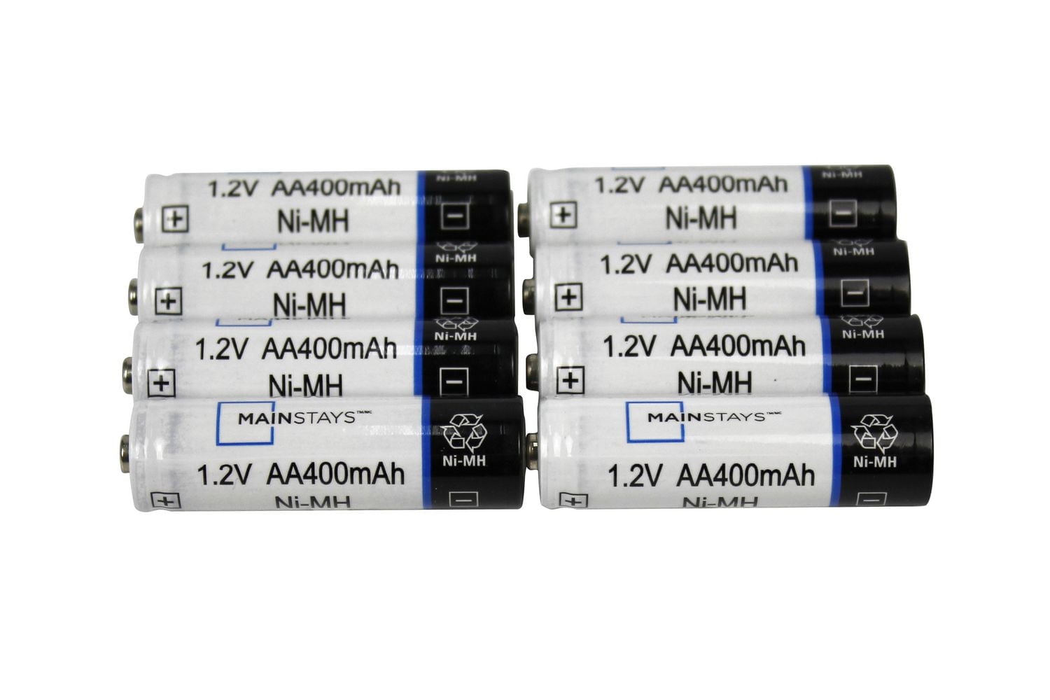 Mainstays Solar Rechargeable AA Batteries 8 Pack
