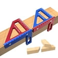 thumbnail image 4 of Mistaha Aluminum Alloy Woodworking Angle Ruler with L Blue & Triangle Red Color, Multi-functional Measuring Tool for Carpentry, 4 of 6