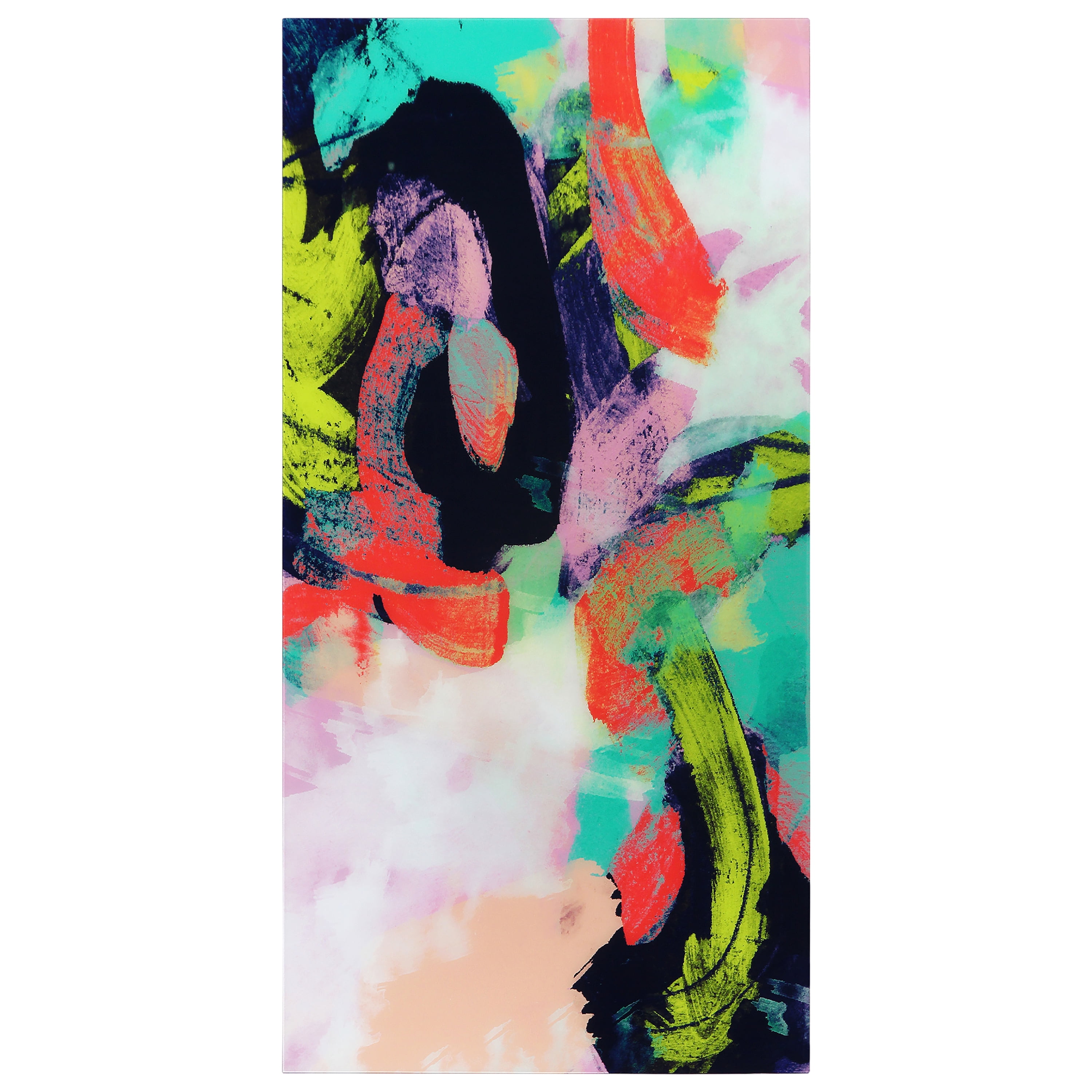 Empire Art Direct Colorful Frameless Free Floating Tempered Glass Panel Graphic Wall Art, 72" x 36", Ready to Hang