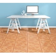 thumbnail image 2 of Traditional Elegance Madison White Border Classic Inlaid Parquet 12x12 Self Adhesive Vinyl Floor Tile - 20 Tiles/20 sq. ft., 2 of 2