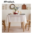 thumbnail image 2 of Nvzi Lace Tablecloth Rectangular Table Cover for Kitchen Dinning Wedding Party Decoration -SIZE B:35*35inch,White A, 2 of 4