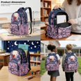 thumbnail image 3 of Xoenoiee Cardinal Moon Cherry Blossom Print Kids Backpack with Lunch Box Set Elementary/Middle School Bag Bookbag Lunch Bag Pencil Case 3Pcs Kindergarten Schoolbag Lightweight Daypack for Boys Girls, 3 of 6
