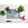 thumbnail image 3 of Carolines Treasures CK7709LCB Brown Pug Kitchen Scene Glass Cutting Board - Large, 3 of 3