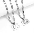 thumbnail image 2 of Athletes sports 0-99 number necklaces, age Necklace Pendants,for Women and men,for Ice Hockey Basketball Football Baseball Team Number Necklaces Sport Athlete Jewelry Gift,birthday present, 2 of 3