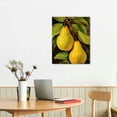 thumbnail image 2 of Nawypu Canvas Wall Art for Bedroom Wall Decor Vintage Pears On A Yellow Background Wall Paintings Canvas Prints for Living Room Office Home Wall Decorations Framed, 2 of 4