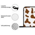 thumbnail image 6 of YFYANG Oven Mitts and Pot Holders Sets 4 Pieces, Non-Slip Heat Resistant Brown Cow Texture Pattern Kitchen Glove Pot Mat for Cooking and Baking, 6 of 8