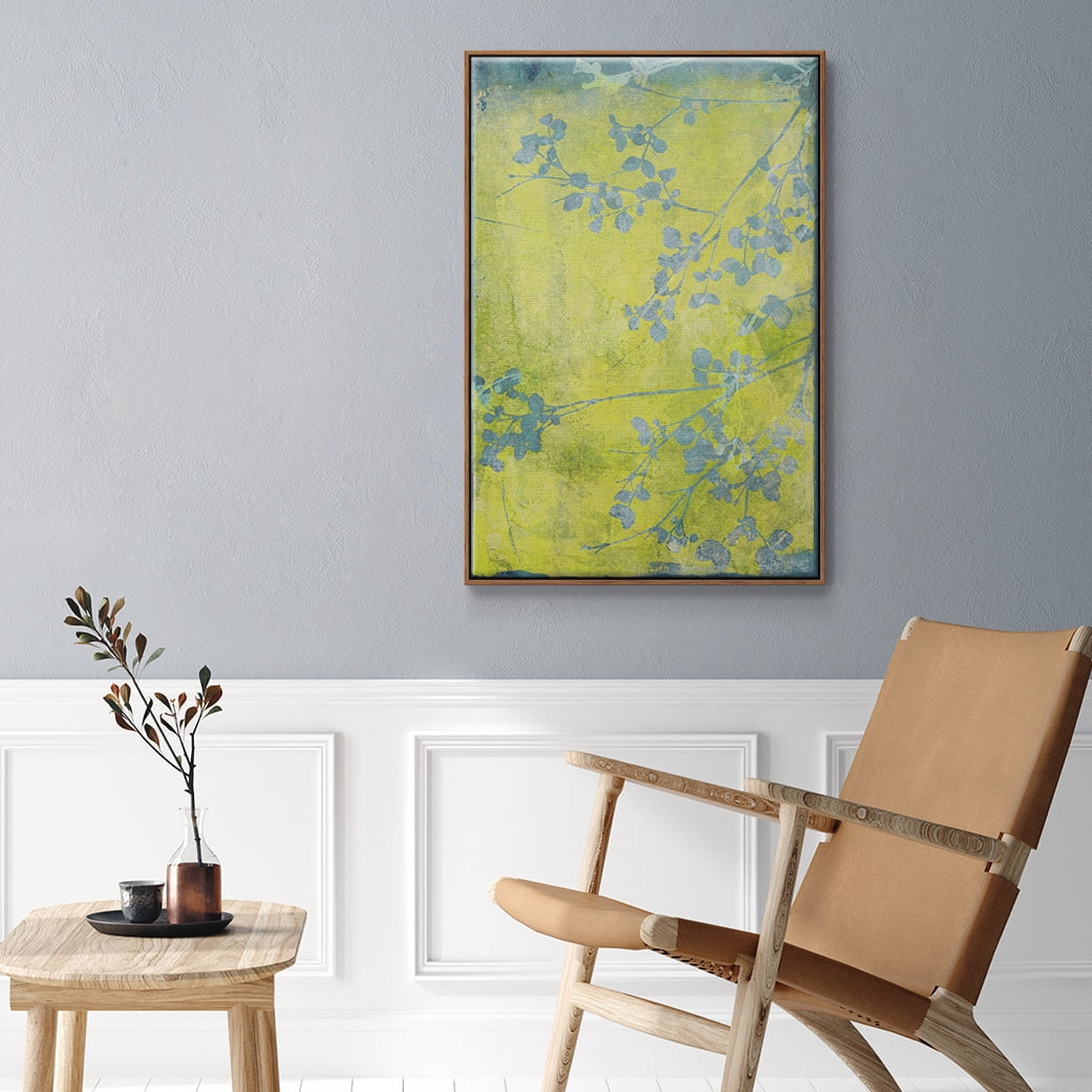 Boundless VIII Framed Premium Gallery Wrapped Canvas - Ready to Hang - 17 x 25 - Walnut Floating Frame