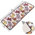 thumbnail image 2 of Watercolor Butterflies Unique Hallway Runner Rug 2'x6' Kitchen Rug with Rubber Backing Colorful Summer Insects Non Slip Entryway Rug Runner Washable Soft Area Rug for Hallway Bedroom Kitchen Decor, 2 of 6