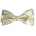 thumbnail image 2 of Tan Artisan Paisley Bow Tie, 2 of 2