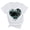 White, variant on WREESH Women's Fashion Round Neck Summer Tops Print T-Shirt with Short Sleeve Blue