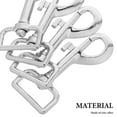 thumbnail image 3 of unbranded 10Ud Mosquetones Giratorios Para Correa De Perro Material Duradero Color Plateado, 3 of 7