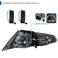 thumbnail image 5 of Spec-D Tuning Jet Black Housing Red LED Bar Tail Lights Compatible with 2015-2017 Volkswagen Golf GTI Models, Left + Right Pair Assembly, 5 of 6