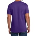 thumbnail image 5 of Hanes Essential-T Short Sleeve Cotton T-Shirt for Adult, Athletic Purple, XL, 5 of 5