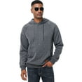 thumbnail image 2 of Xidunhg Mens Hoodies Pullover Long Sleeve Waffle Casual Sweatshirt with Pocket Deep Grey S, 2 of 6