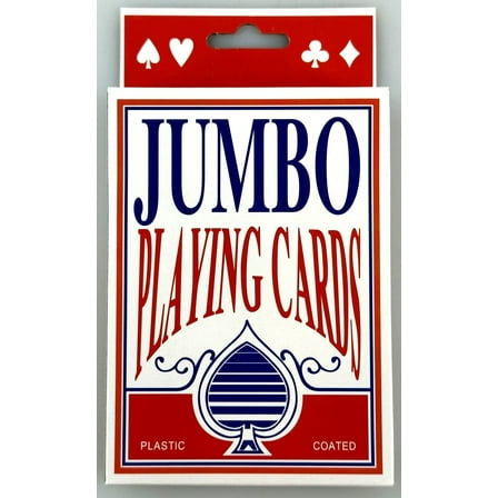 Jumbo Playing Cards 5in 3.5 x 5" LARGE BIG OVERSIZED