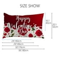 thumbnail image 2 of Valentines Day Pillow Covers Set of 2, Beautiful Rose and Heart Pillow Cases for Couch Sofa Living Room Outdoor Hello Valentines Day Home Decorations, 2 of 6