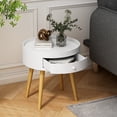 thumbnail image 4 of 18"H Storage Drawer Bedside Table Bedside Table Sofa Side Coffee Table Furniture Living Room, 4 of 11