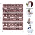 thumbnail image 4 of Red and White Christmas Folk Pattern Blanket,Comfortable Soft Flannel Throw Blanket,All Season,Warm Lightweight Blankets for Sofa Bed Couch Living Room Chair,30"x40", 4 of 4