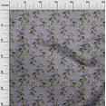 thumbnail image 3 of oneOone Cotton Jersey Purple Fabric Floral Retro Fabric For Sewing Printed Craft Fabric By The Yard 58 Inch Wide, 3 of 5