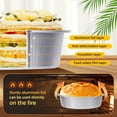thumbnail image 3 of Mini Ramekins with Lids oz Disposable Aluminum Foil Cake Baking Tins Pans Creme Brulee Tart Pie Tins Silver Small Individual Round Containers Oven for Baking, 3 of 7