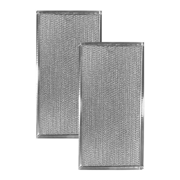 Air Filter Factory 7-1/2 x 15 x 3/32 Range Hood Aluminum Grease Filters 2-Pack