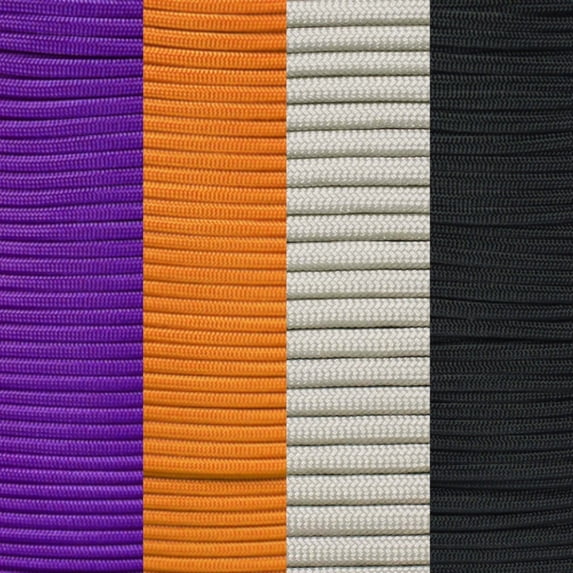 Basketball Inspired Paracord Crafting Kit - 100-Foot Lengths of Genuine 550 LB Paracord Featuring 30 Different Teams - Create DIY Jewelry, Accessories, Decor & Fan Gear with Your Favorite Team Colors