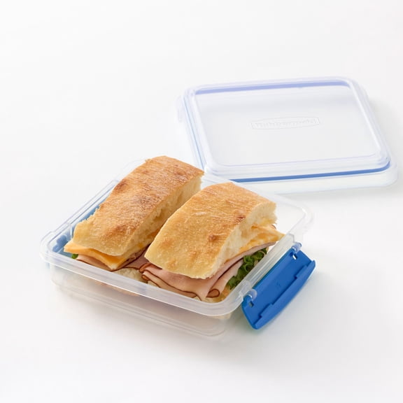 Rubbermaid Pack & Go 450 mL Sandwich Container, Meal Prep Containers with Secure Seal Lid