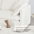 thumbnail image 5 of GNIXUU 41.4”W Oversized Chenille Sofa Chair, Modern Deep Seat Single Couch Armchair, Comfy Chaise Lounge with Pillow for Living Room Bedroom Apartment,Office, Beige, 5 of 6