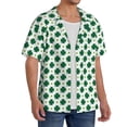 thumbnail image 2 of Gukieu St. Patrick’s day Print Men's Short-sleeved Shirts, Button-down Pocket Shirts, T-shirts, Beach Vacation Travel Summer Clothing-XX-Large, 2 of 5